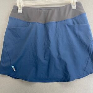 Simms Fishing Products Blue Active Skort Built-In Shorts Pockets Womens XS‎